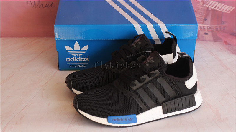 Real Boost Adidas NMD R1 PK Black and Blue